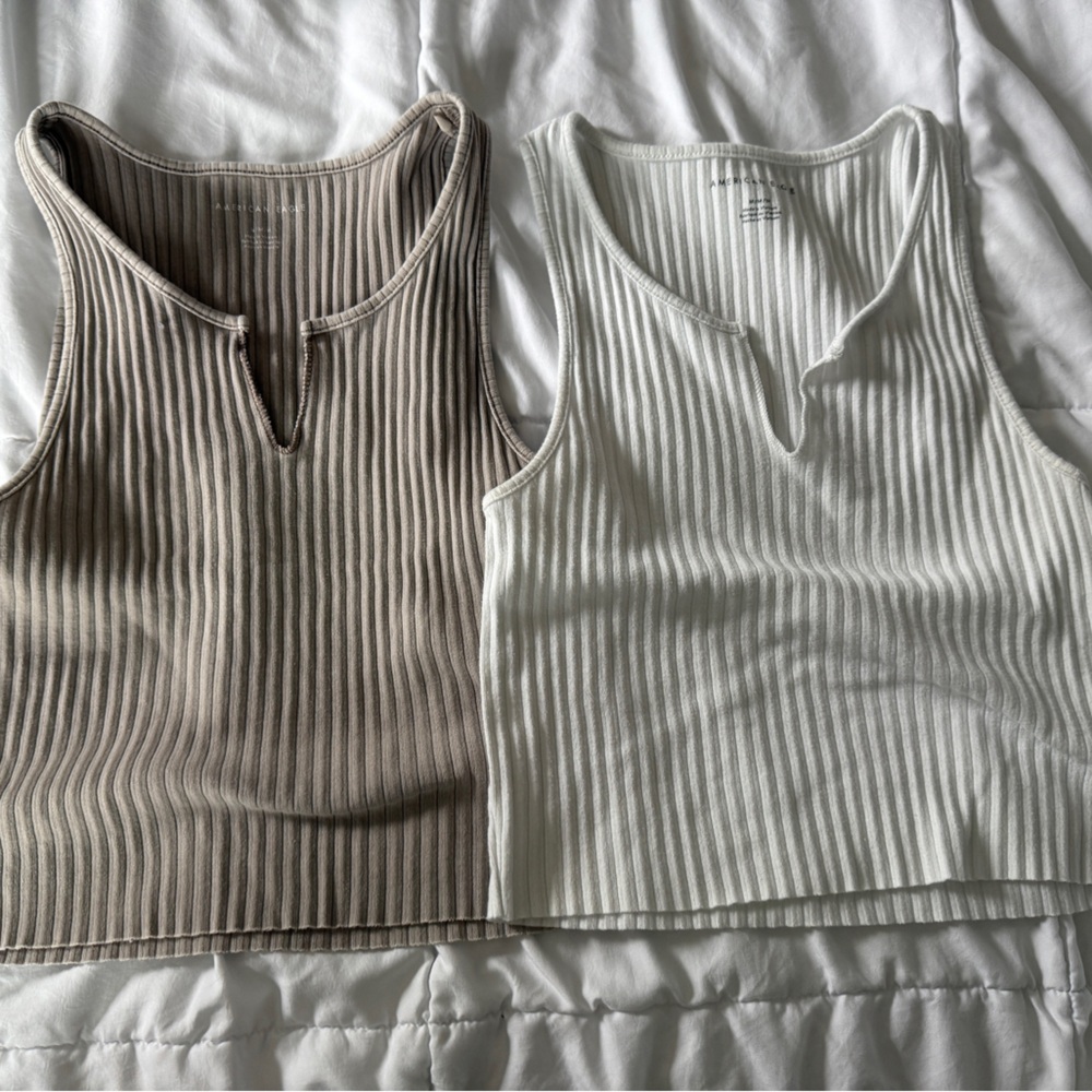 2 American Eagle Outfitters Medium Ribbed Tops